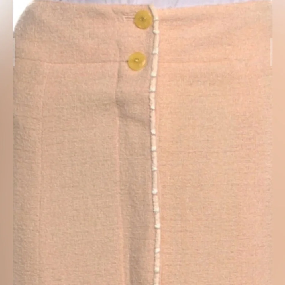 Vintage CHANEL tweed  Maxi Skirt in pastel pink size 38 pristine condition
